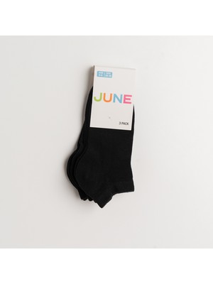 June 3 Lü Paket Patik Çorap