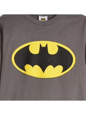 June Erkek Çocuk Batman Lisanslı Penye Pijama Takımı