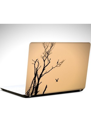 Kuşlar ve Ağaç Laptop Sticker