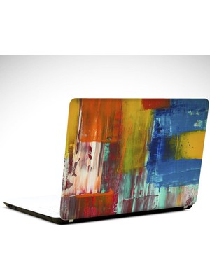 Soyu Mavi Turuncu Laptop Sticker