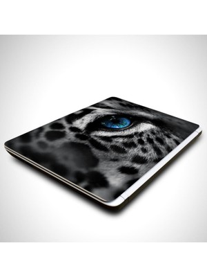 Beyaz Kaplan Laptop Sticker