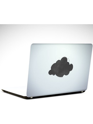 Siyah Bulut Laptop Sticker