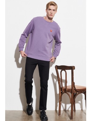WRANGLER Erkek Regular Fit Normal Kesim Pamuk Bisiklet Yaka Sweatshirt