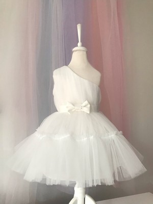 GNL Butik Tasarım Kız Çocuk Tek Omuz Elbise