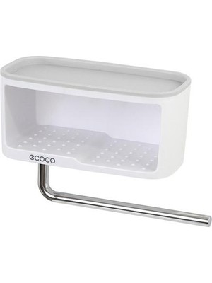 Haitun 1 Adet Çift Katmanlı Sabunluk Havlu Bar Kağıt Tutucu Depolama Platformu Plastik Sabun Kutusu Büyük Konteyner Yeni Banyo Sabunluk | Taşınabilir Sabun Yemekleri (Gri) (Yurt Dışından)