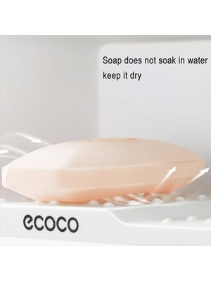 Haitun 1 Adet Çift Katmanlı Sabunluk Havlu Bar Kağıt Tutucu Depolama Platformu Plastik Sabun Kutusu Büyük Konteyner Yeni Banyo Sabunluk | Taşınabilir Sabun Yemekleri (Gri) (Yurt Dışından)