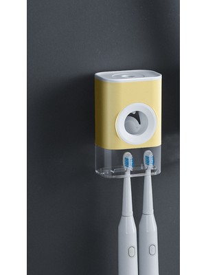 Haitun 9 cm Otomatik Diş Macunu Diş Fırçası Tutucu Duvar Montaj Diş Fırçası Tutucu Dağıtıcı Banyo Accessori Bagno Ev Malzemeleri DE50YSJ | Diş Fırçası ve Amp;diş Macunu Tutucular (Yurt Dışından)