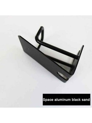 Haitun 10 cm Banyo Siyah Diş Fırçası Kupası Tutucu Duvara Monte Uzay Alüminyum Siyah Diş Fırçası Depolama Raf Ücretsiz Punch (Yurt Dışından)