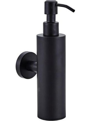 Haitun 200 ml Duvara Monte Duş Şişesi Pompası Paslanmaz Çelik Şampuan Dağıtıcı Siyah | Sıvı Sabunluk Dispenseri (Duvara Monte Yuvarlak) (Yurt Dışından)