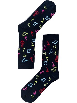 Nota Desenli Kadın Çorap