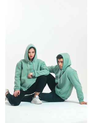 Murphy Oversize Unisex 3 Iplik Şardonlu Kapüşonlu Sweatshirt Hoodie