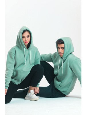 Murphy Oversize Unisex 3 Iplik Şardonlu Kapüşonlu Sweatshirt Hoodie