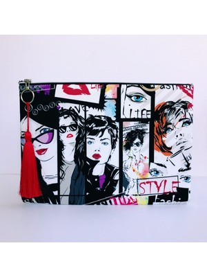 Çanta Tasarımcısı Clutch Çanta Fashion Style Desen