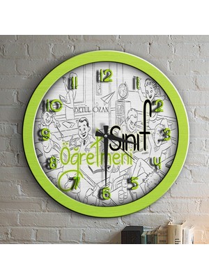 BK Kişiye Özel Mesleki Sınıf Öğretmeni Ahşap Duvar Saati - 4