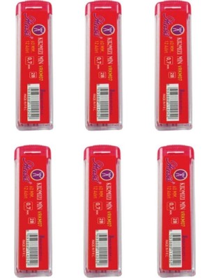 Masis Kırmızı Uc 0,7 Min Masis 0.7 Uc 6 Adet Kırmızı Uc 6 Adet