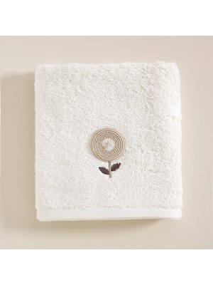 Chakra Ladina Havlu 50x90 Cm Ekru