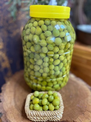 Hazek Kadın Kooperatifi Hazek Halhalı Zeytin 3 kg Yeşil Zeytin Organik Ambalajda Taze ve Lezzetli