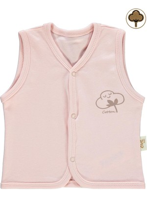 Civil Baby Bebek Organik Yelek 0-12 Ay Pembe