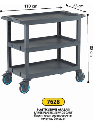 Arı Metal Servis Arabası Plastik Büyük
