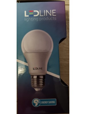 Ledlıne LED Ampul 9W-60W Beyaz Işık E27 Normal Duy 1 Adet