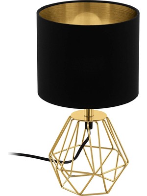 Eglo 95788 Carlton 2 Abajur, Pirinç/siyah