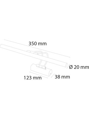 Variolux ( VR521 ) Flüt Tablo LED Aplik 3000K(Günışığı) 8W