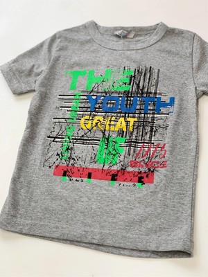 Mojo Bebek Erkek Çocuk The Youth Desenli T-Shirt 220910 Gri