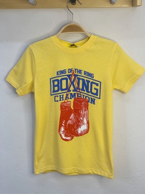 Mojo Bebek Erkek Çocuk Boxıng Champıon Yazılı T-Shirt 321187 Sarı