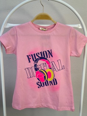 Mojo Bebek Kız Çocuk Fusion Sound Yazılı T-Shirt 721190 Pembe