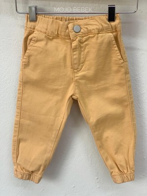 NK Kids Erkek Bebek Lastikli Paça Pantolon 62714 Kahverengi