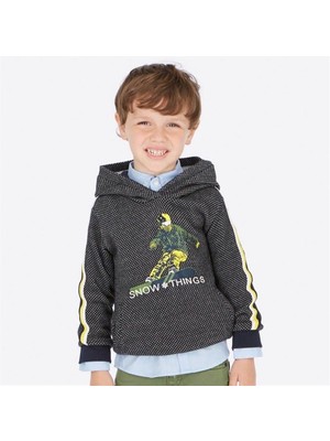 Mayoral Erkek Çocuk Kapüşonlu Sweatshirt 4428 Lacivert