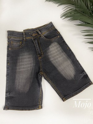 Mojo Bebek Mojo Erkek Çocuk Taşlanmış Kot Şort SK800 Füme