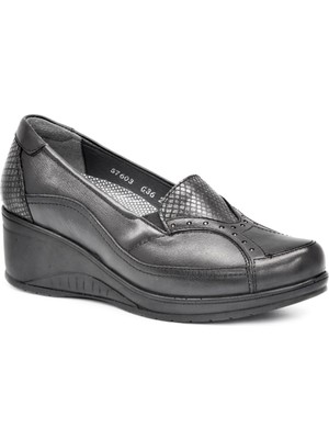 Forellı 57603 Siyah Kadın Ayakkabı