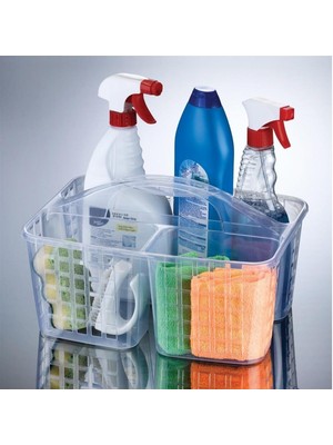 Tekno İstanbul Buffer® Mutfak ve Banyo Dolap Içi Temizlik Malzemesi Düzenleyici Sepet