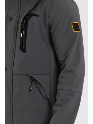 Paganni Su ve Rüzgar Geçirmez Içi Kürklü Softshell Erkek Mont