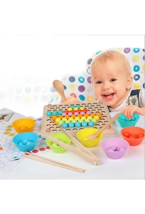 Bebekler Için Ahşap Montessori Oyuncakları， Yakalama Solucanı Manyetik  Ahşap Oyuncak Çocuk Eğitici Zeka Geliştirme Oyuncakları 1 2 3 4 Yaşında  (elma böceği yakalamak) : : Oyuncak