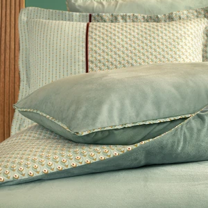 Bedding CharMe Rowena Çift Kişilik Kadife Saten Nevresim Takımı - Adaçayı
