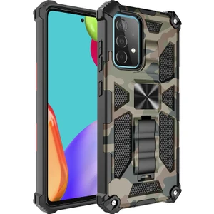 For Samsung Galaxy A73 Kamuflaj Zırh Ağır Korumak Cep Telefonu Kılıfı (Yurt Dışından)