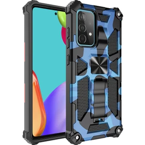 For Samsung Galaxy A73 Kamuflaj Zırh Ağır Korumak Cep Telefonu Kılıfı (Yurt Dışından)