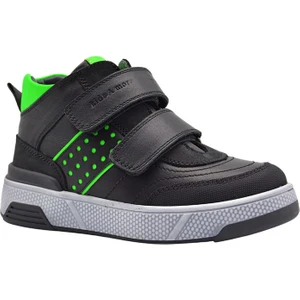 Kids A More Rukven Çift Cırtlı Deri Erkek Çocuk Bot Siyah