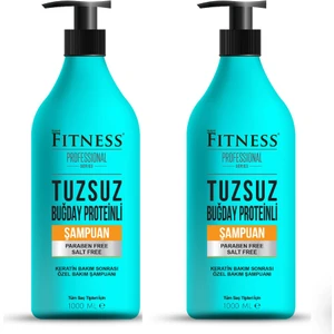 Tuzsuz Parabensiz Buğday Proteinli Keratin Bakım Brezilya Fönü Sonrası Bakım Şampuanı 1000 ml 2'li