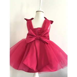 GNL Butik Tasarım Kız Çocuk Fiyonklu Elbise