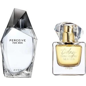 Perceive Erkek Parfüm Edt 100 ml + Avon Today Kadın Parfüm 50 ml Edp 2'li Set