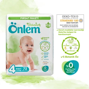 Botanika Bebek Bezi 4 Beden Maxi 72 Adet (7-14 kg)