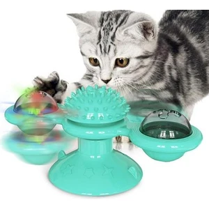 Haitun Interaktif Pet Köpek Kedi Oyuncak Yel Değirmeni Whirling Pikap Dalga Tickle Bulmaca Oyuncak Kediler Köpekler Için Eğitim Eğlence Sıcak Satış | Kedi Oyuncakları (Mavi) (Yurt Dışından)