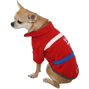 Kırmızı Baseball Ceket Sweat Kedi Köpek Ceketi Kedi Köpek Kıyafeti