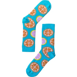 The Sock Company Citrus Slices Desenli Çok Renkli Kadın Çorap Karışık Erkek Çorap 15KDCR781K