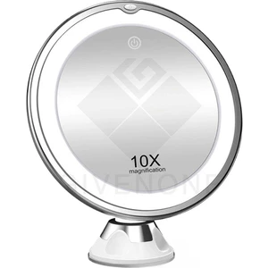 Haitun LED Işıklı Dokunmatik Ekranlı Makyaj Aynası - Gümüş (Yurt Dışından)