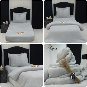 Siyasastar Welsoft Kumaş Çift  Kişilik Çarşaf Takımı Düz Desen