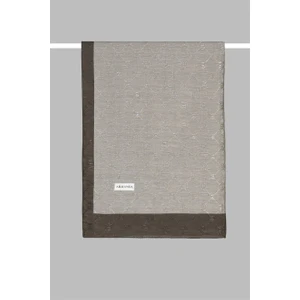 Zincir Monogram Desenli Şal 3042-Füme